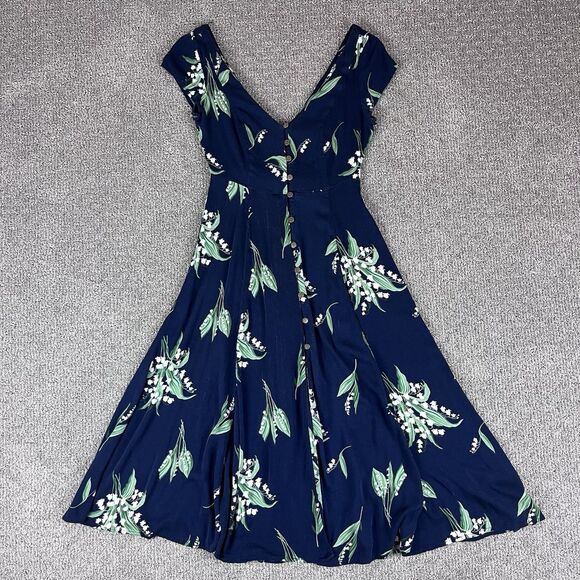 Urban Outfitters Dress Womens Small Midi Button Floral Boho Cottage Bloomcore - Picture 1 of 12